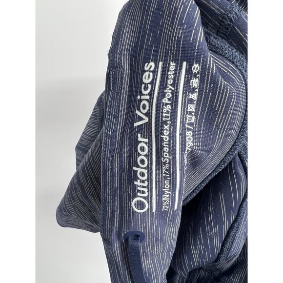 Outdoor Voices Blue Abstract Stripe Biker Shorts Small - Picture 3 of 5